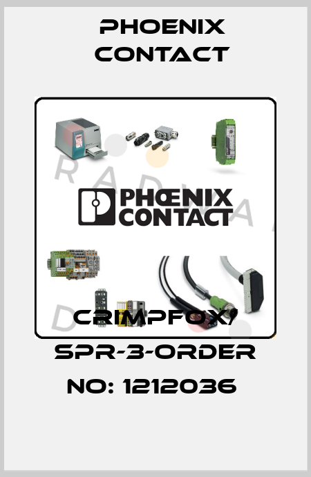 CRIMPFOX/ SPR-3-ORDER NO: 1212036  Phoenix Contact