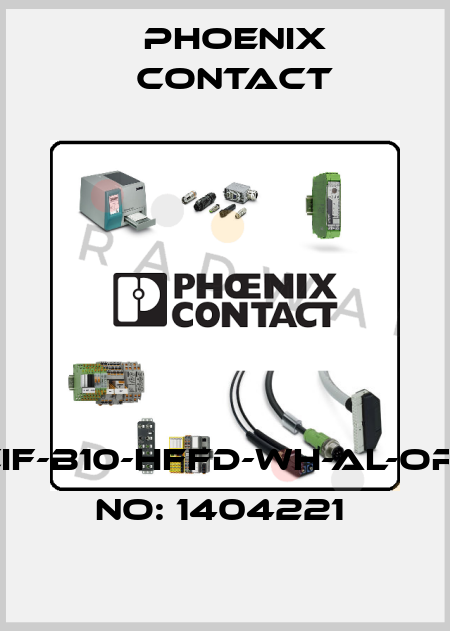 HC-CIF-B10-HFFD-WH-AL-ORDER NO: 1404221  Phoenix Contact