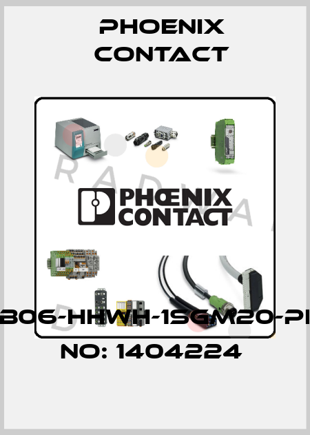HC-ADV-B06-HHWH-1SGM20-PL-ORDER NO: 1404224  Phoenix Contact