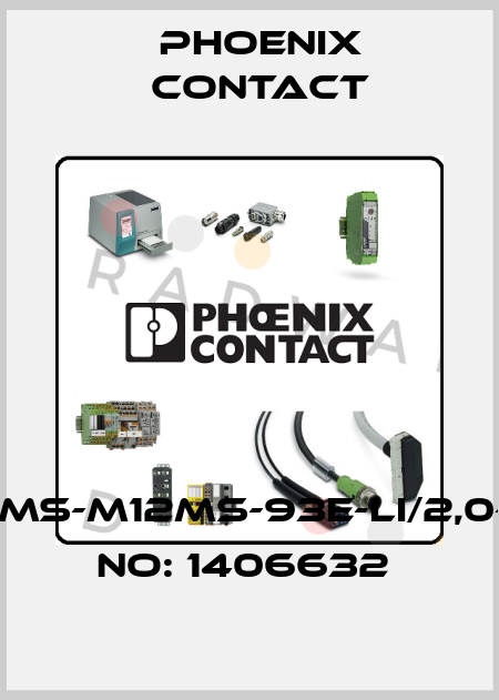 VS-M12MS-M12MS-93E-LI/2,0-ORDER NO: 1406632  Phoenix Contact