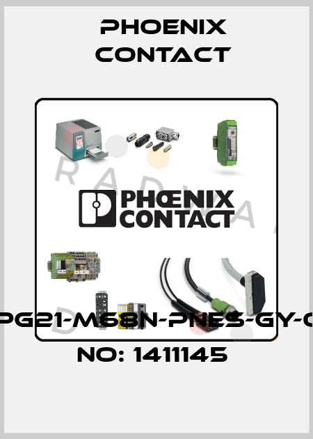 G-INS-PG21-M68N-PNES-GY-ORDER NO: 1411145  Phoenix Contact
