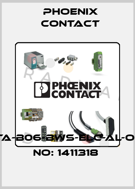 HC-STA-B06-BWS-ELC-AL-ORDER NO: 1411318  Phoenix Contact