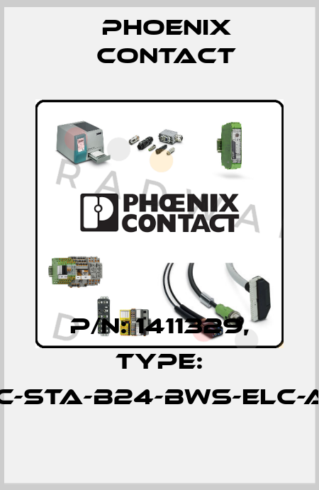 p/n: 1411329, Type: HC-STA-B24-BWS-ELC-AL Phoenix Contact