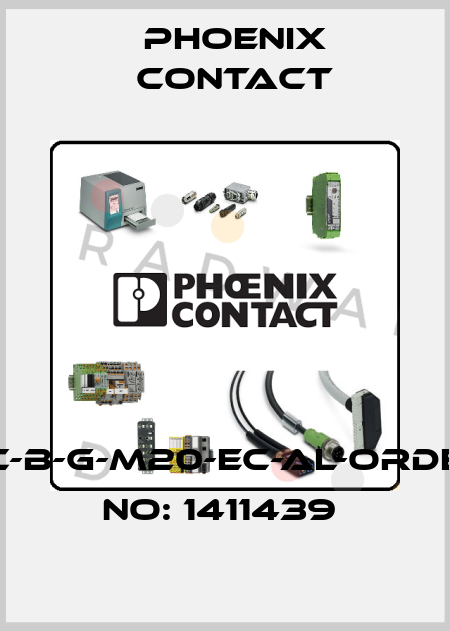 HC-B-G-M20-EC-AL-ORDER NO: 1411439  Phoenix Contact