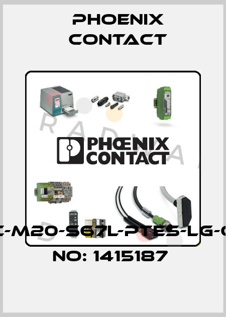 MG-INC-M20-S67L-PTES-LG-ORDER NO: 1415187  Phoenix Contact