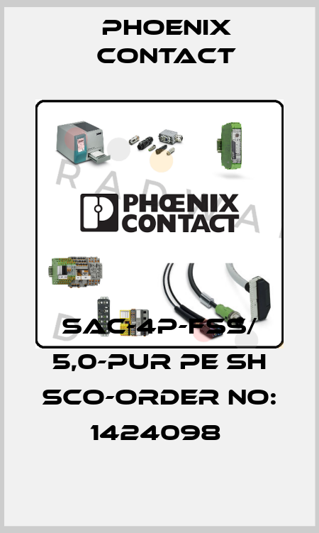 SAC-4P-FSS/ 5,0-PUR PE SH SCO-ORDER NO: 1424098  Phoenix Contact