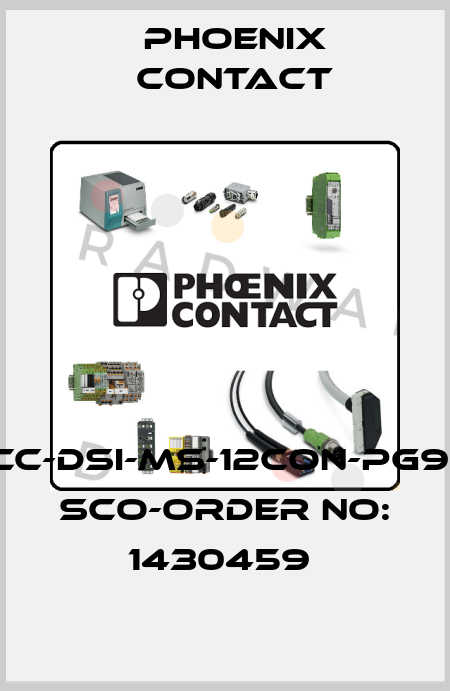 SACC-DSI-MS-12CON-PG9/0,5 SCO-ORDER NO: 1430459  Phoenix Contact
