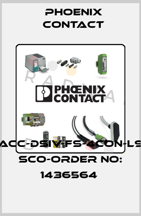 SACC-DSIV-FS-4CON-L90 SCO-ORDER NO: 1436564  Phoenix Contact