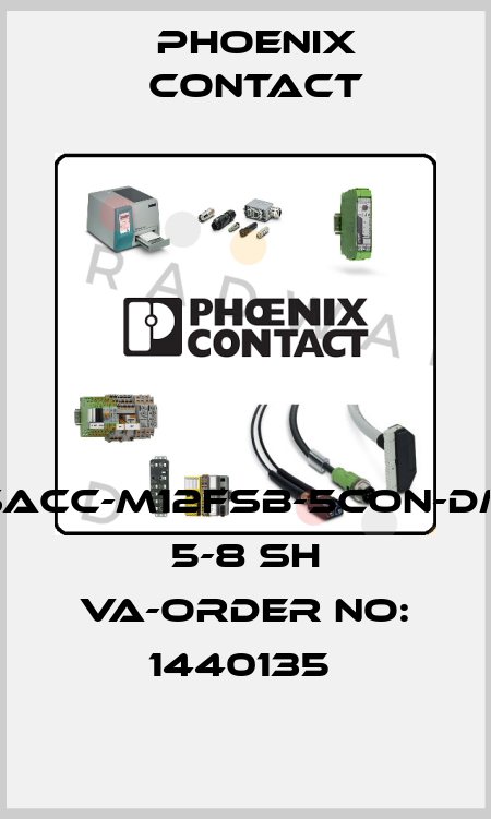 SACC-M12FSB-5CON-DM 5-8 SH VA-ORDER NO: 1440135  Phoenix Contact