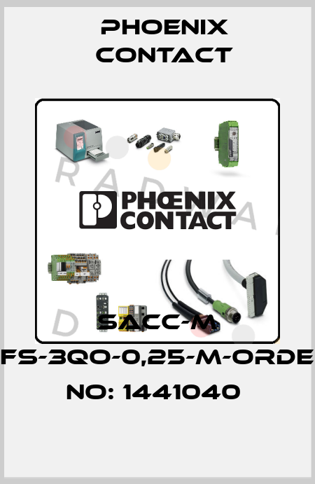 SACC-M 8FS-3QO-0,25-M-ORDER NO: 1441040  Phoenix Contact