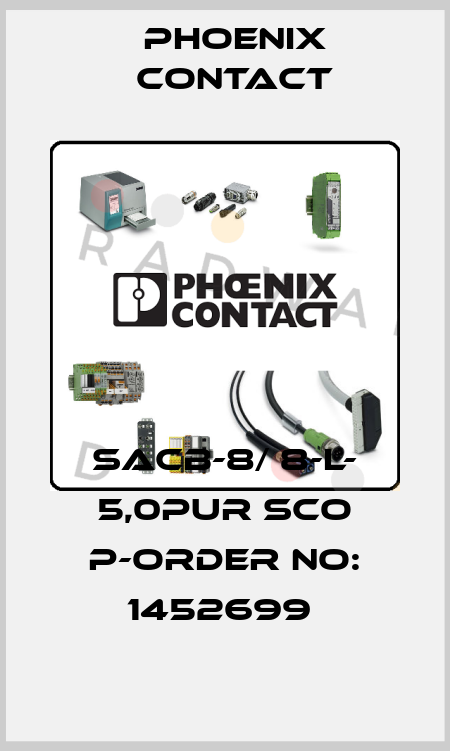 SACB-8/ 8-L- 5,0PUR SCO P-ORDER NO: 1452699  Phoenix Contact