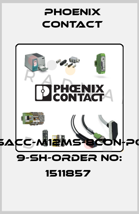 SACC-M12MS-8CON-PG 9-SH-ORDER NO: 1511857  Phoenix Contact