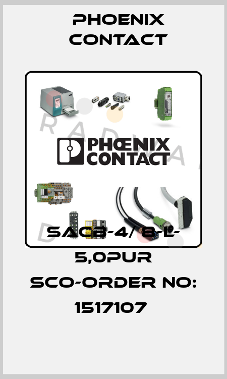 SACB-4/ 8-L- 5,0PUR SCO-ORDER NO: 1517107  Phoenix Contact