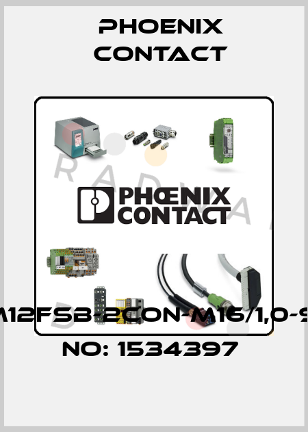SACCBP-M12FSB-2CON-M16/1,0-910-ORDER NO: 1534397  Phoenix Contact