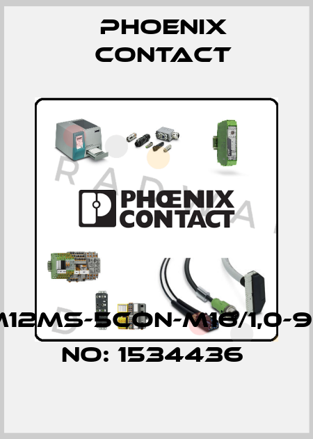 SACCBP-M12MS-5CON-M16/1,0-920-ORDER NO: 1534436  Phoenix Contact