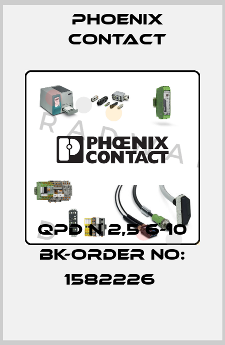 QPD N 2,5 6-10 BK-ORDER NO: 1582226  Phoenix Contact