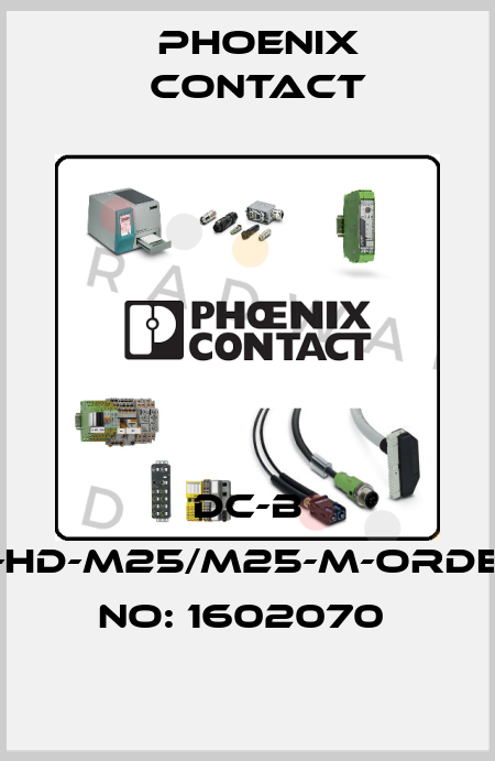 DC-B 6-HD-M25/M25-M-ORDER NO: 1602070  Phoenix Contact