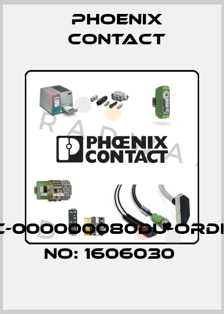 UC-000000080DU-ORDER NO: 1606030  Phoenix Contact