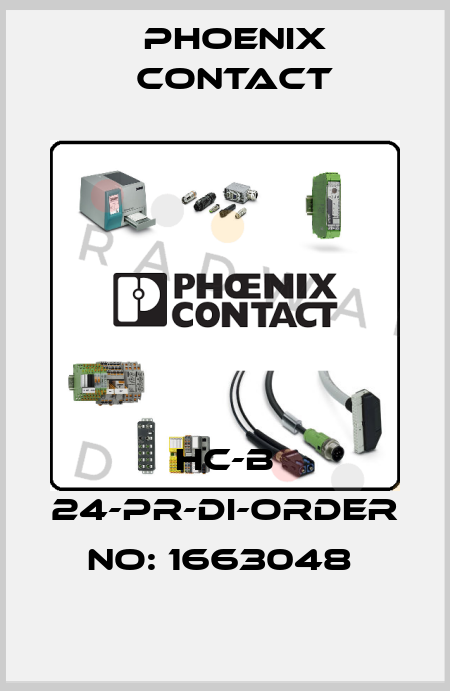 HC-B 24-PR-DI-ORDER NO: 1663048  Phoenix Contact