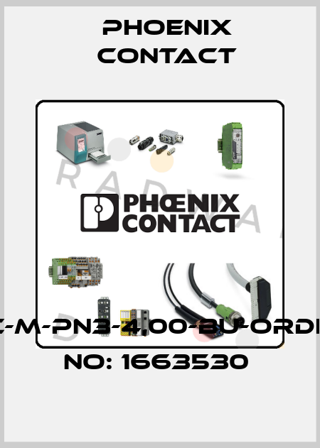 HC-M-PN3-4,00-BU-ORDER NO: 1663530  Phoenix Contact