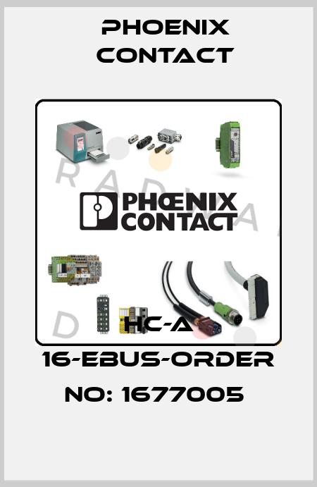 HC-A 16-EBUS-ORDER NO: 1677005  Phoenix Contact