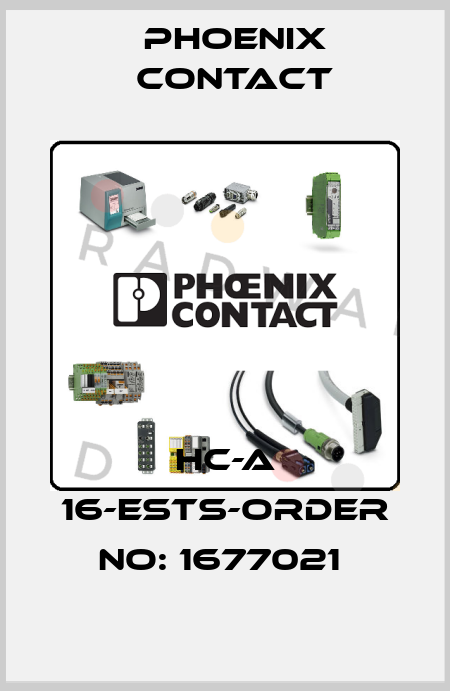 HC-A 16-ESTS-ORDER NO: 1677021  Phoenix Contact