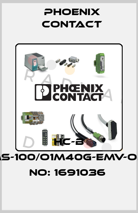 HC-B 16-TMS-100/O1M40G-EMV-ORDER NO: 1691036  Phoenix Contact