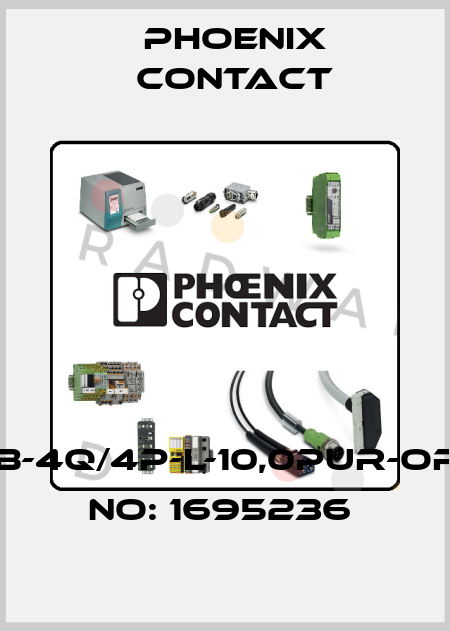 SACB-4Q/4P-L-10,0PUR-ORDER NO: 1695236  Phoenix Contact