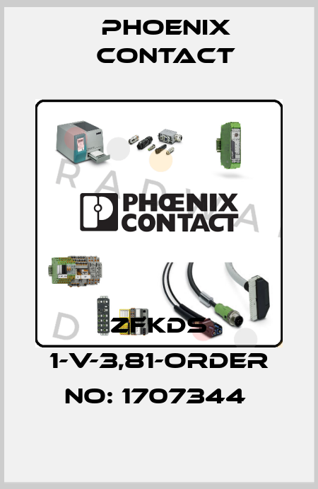 ZFKDS 1-V-3,81-ORDER NO: 1707344  Phoenix Contact