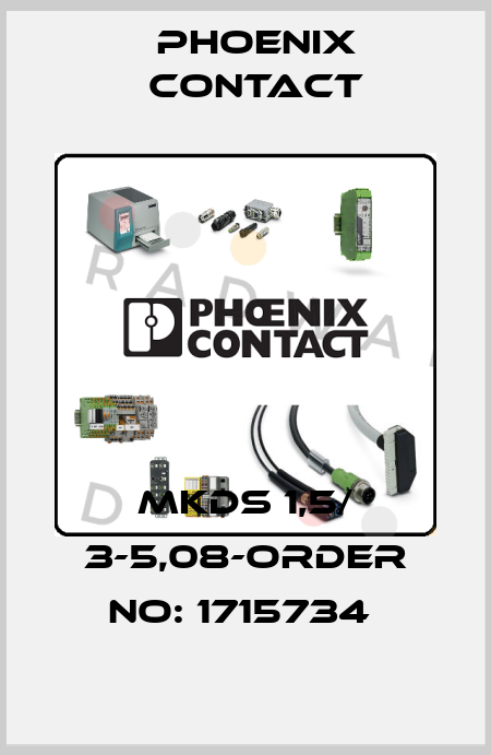 MKDS 1,5/ 3-5,08-ORDER NO: 1715734  Phoenix Contact