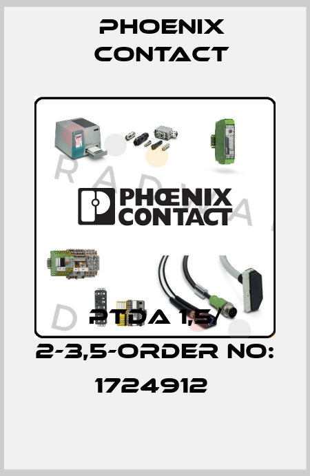 PTDA 1,5/ 2-3,5-ORDER NO: 1724912  Phoenix Contact