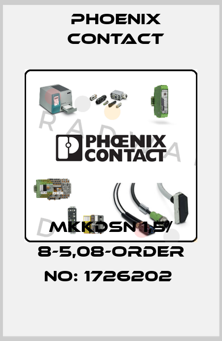 MKKDSN 1,5/ 8-5,08-ORDER NO: 1726202  Phoenix Contact