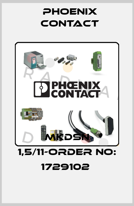 MKDSN 1,5/11-ORDER NO: 1729102  Phoenix Contact