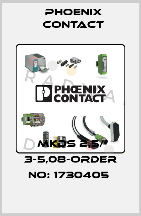 MKDS 2,5/ 3-5,08-ORDER NO: 1730405  Phoenix Contact