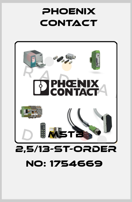 MSTB 2,5/13-ST-ORDER NO: 1754669  Phoenix Contact