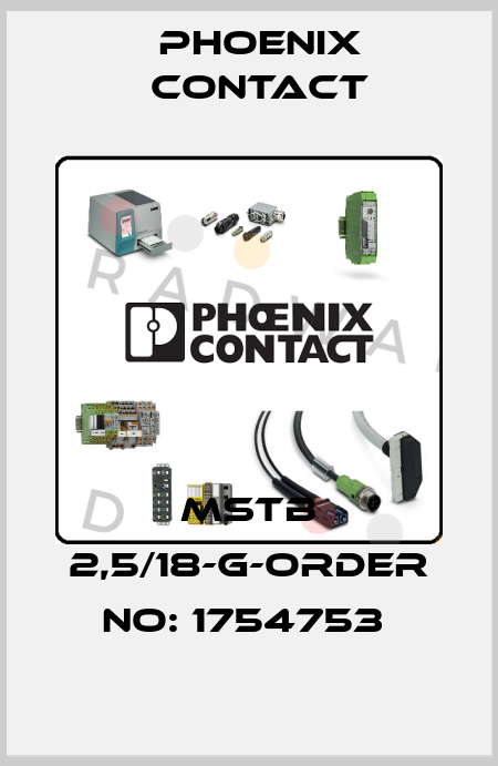 MSTB 2,5/18-G-ORDER NO: 1754753  Phoenix Contact