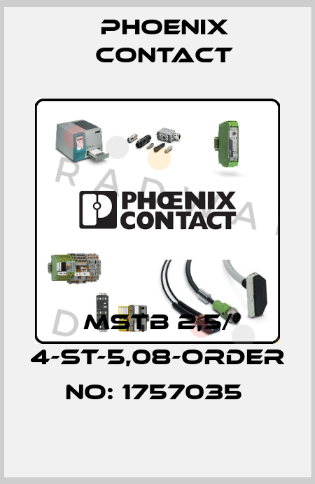 MSTB 2,5/ 4-ST-5,08-ORDER NO: 1757035  Phoenix Contact