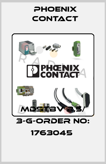 MDSTBV 2,5/ 3-G-ORDER NO: 1763045  Phoenix Contact