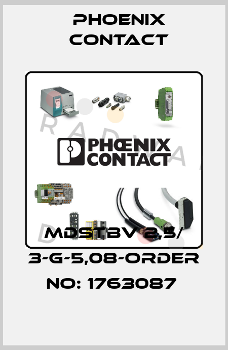 MDSTBV 2,5/ 3-G-5,08-ORDER NO: 1763087  Phoenix Contact