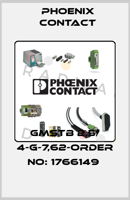 GMSTB 2,5/ 4-G-7,62-ORDER NO: 1766149  Phoenix Contact