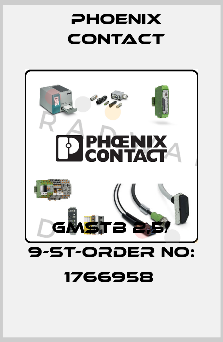 GMSTB 2,5/ 9-ST-ORDER NO: 1766958  Phoenix Contact