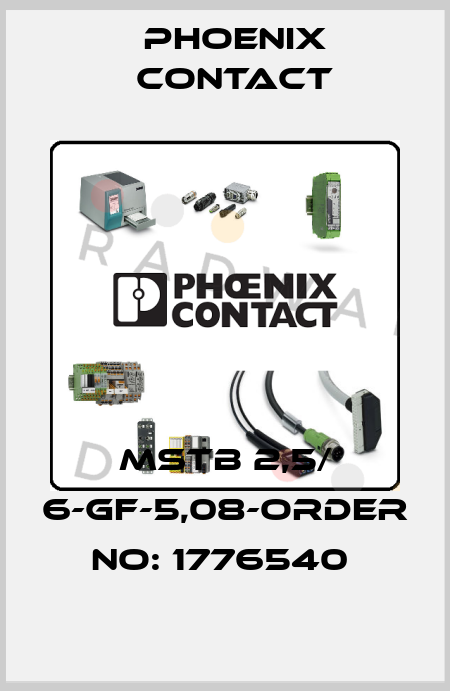 MSTB 2,5/ 6-GF-5,08-ORDER NO: 1776540  Phoenix Contact