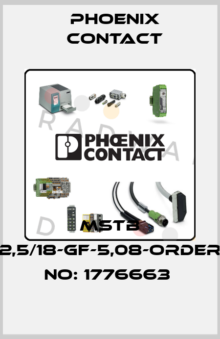 MSTB 2,5/18-GF-5,08-ORDER NO: 1776663  Phoenix Contact