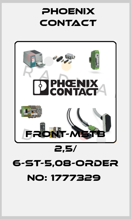 FRONT-MSTB 2,5/ 6-ST-5,08-ORDER NO: 1777329  Phoenix Contact
