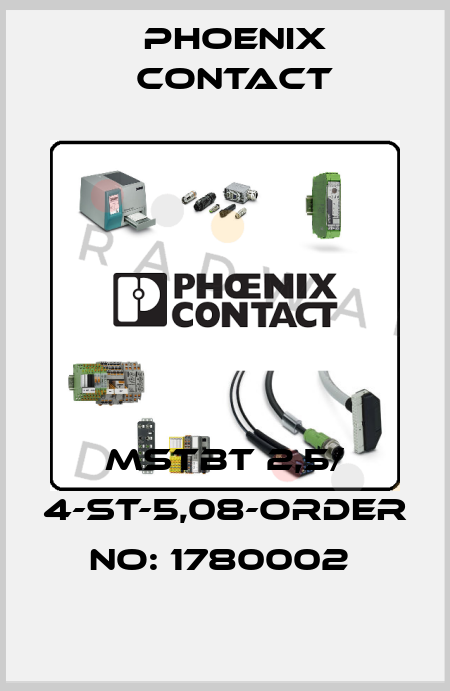 MSTBT 2,5/ 4-ST-5,08-ORDER NO: 1780002  Phoenix Contact