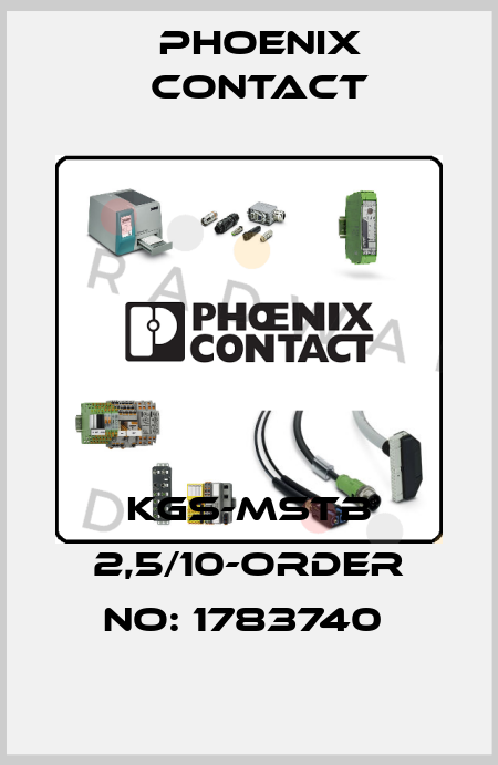 KGS-MSTB 2,5/10-ORDER NO: 1783740  Phoenix Contact
