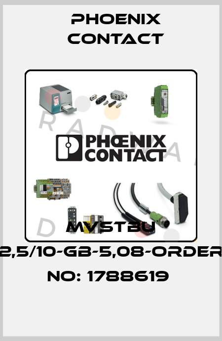 MVSTBU 2,5/10-GB-5,08-ORDER NO: 1788619  Phoenix Contact