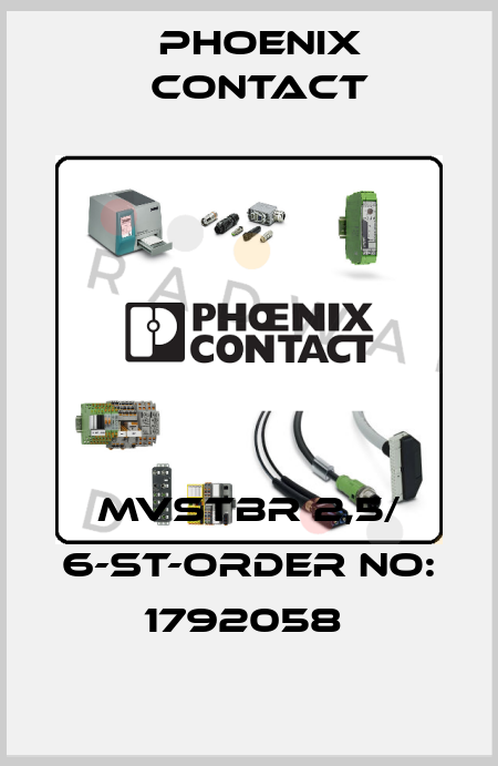 MVSTBR 2,5/ 6-ST-ORDER NO: 1792058  Phoenix Contact