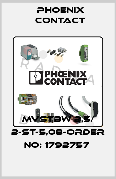 MVSTBW 2,5/ 2-ST-5,08-ORDER NO: 1792757  Phoenix Contact