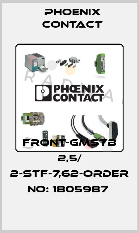 FRONT-GMSTB 2,5/ 2-STF-7,62-ORDER NO: 1805987  Phoenix Contact